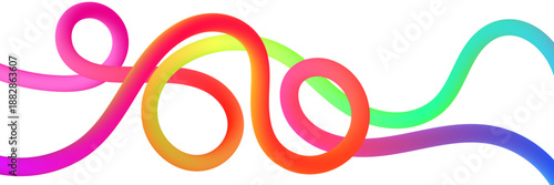 Vector 3D Swirl Wave Lines Rainbow Background
Modern curved ribbon shapes ideal for abstract party design.