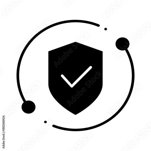 Protection vector icon. Defense Illustration sign.  Security symbol. safety logo.