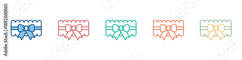 Garter Icon Set Multiple Style Collection 