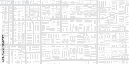 Light city map background in a flat style. Concept of a travel, destination, location, route. Vector banner. Top view.