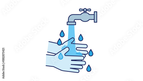 Hygiene Practices Depicted: A Visual Representation of Hand Washing Technique