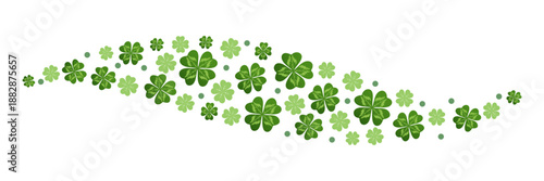 Clover leaf vector element design to commemorate Saint Patrick's Day eps 1