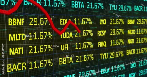 Animation of data processing and statistics recording