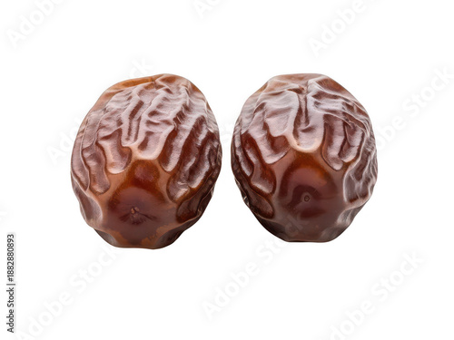 Two dates isolated on transparent background