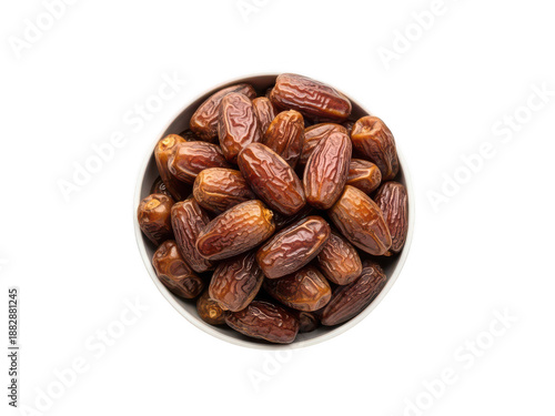 Pile of dates isolated on transparent background