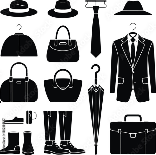 Collection of Men's and Women's Accessories and Clothing