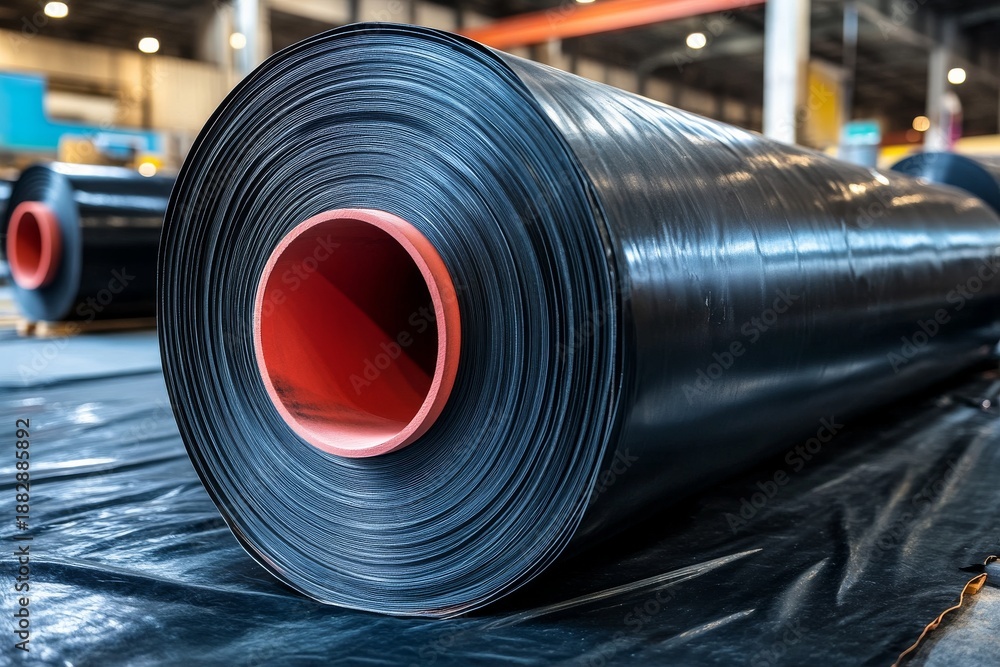 Fototapeta premium selective focus heavy industry rubber manufacturing interior