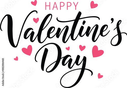 Valentine's Day Greeting: A visually appealing declaration of love and affection. The design is simple, classic, and elegant.