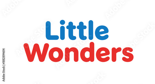 Little Wonders Logo Text Design Element.