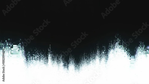 Dynamic transition of abstract digital squares moving from light to dark