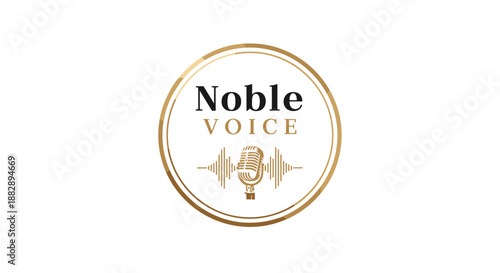Noble Voice Logo Design Element 1.