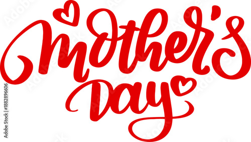 appy Mother’s Day Typography icon. Text Design with floral Lettering and Mother Love Symbols.