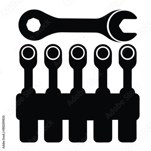 Professional Socket Wrench Set with Tool Holder
