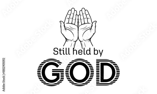 Biblical Phrase, Christian typography for banner, poster, photo overlay, apparel design