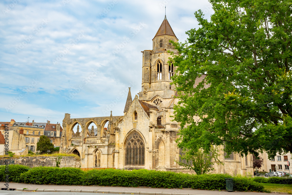 Obraz premium Old St. Stephen's Church. Caen, France