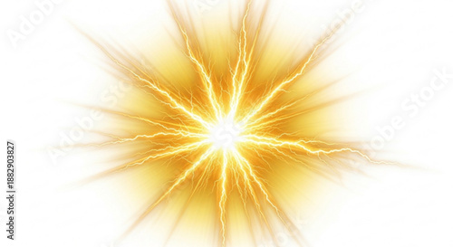 Vibrant yellow and orange starburst effect shining brightly