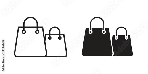 Bag icon suitable for mobile application.