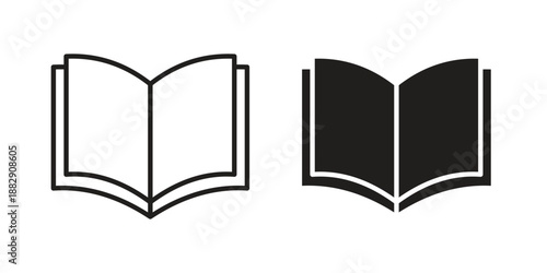 Book icon suitable for mobile application.