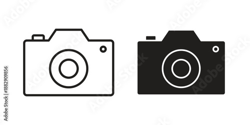 Camera icon suitable for mobile application.