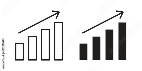 Chart icon suitable for mobile application.