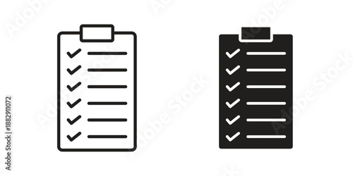 Clipboard icon suitable for mobile application.
