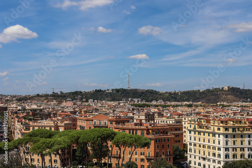 Photography panorama of rome
