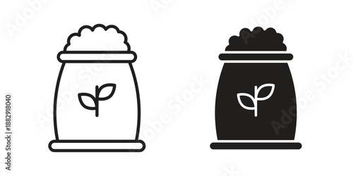 Fertilizer icon suitable for mobile application.