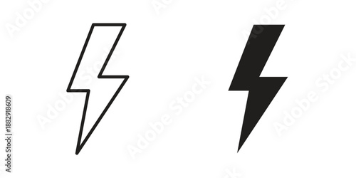 Flash icon suitable for mobile application.