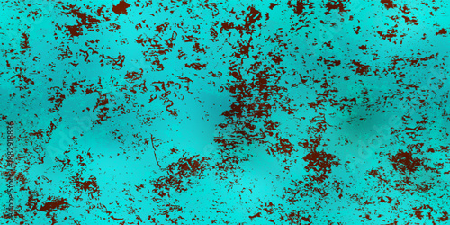 Abstract turquoise stone seamless bg with grunge texture. Bluish and greenish mineral pattern for tabletop, kitchen wall and bath floor. Vector illustration.