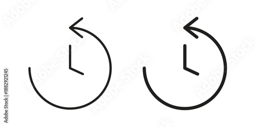 History icon suitable for mobile application.