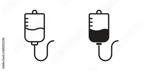 IV bag icon suitable for mobile application.