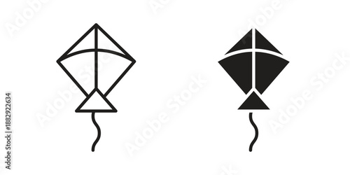 Kite icon suitable for mobile application.