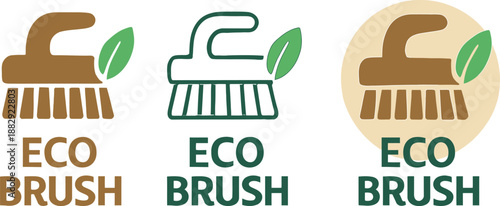 EcoFriendly Brush Icons Set