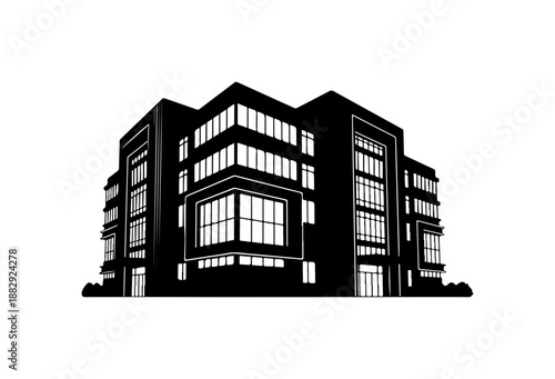 Modern Office Building Silhouette