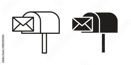 Mailbox icon suitable for mobile application.