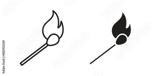 Matches icon suitable for mobile application.