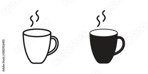 Mug icon suitable for mobile application.
