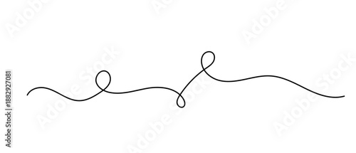 Doodle black simple line element, vector isolated illustration, decorative art, sketch