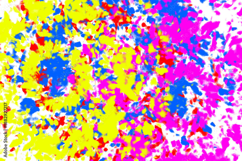 Fototapeta premium Abstract Blue and Purple Artistic Brush Stroke Background with Neon Paint Splatters and Grunge Texture