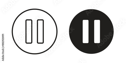 Pause icon suitable for mobile application.