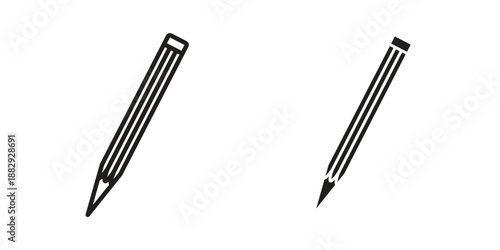 Pencil icon suitable for mobile application.