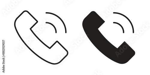 Phone call icon suitable for mobile application.