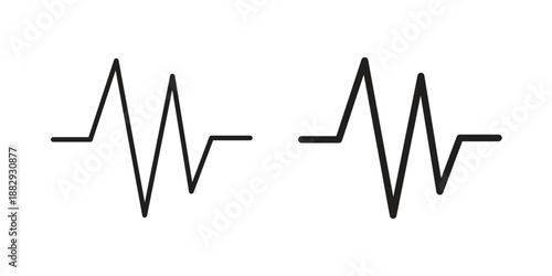 Pulse icon suitable for mobile application.