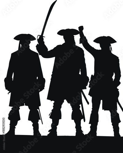 Pirates Silhouette Vector Design 