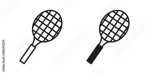 Racket icon suitable for mobile application.