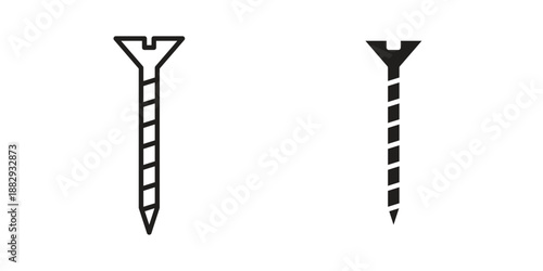 Screw icon suitable for mobile application.