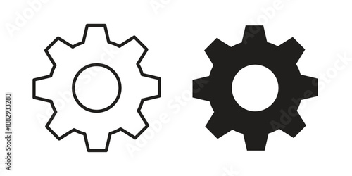 Settings icon suitable for mobile application.