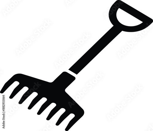 Garden fork or spade tool for digging and weeding
