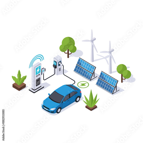 Electric Car Charging from Renewable Energy.