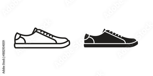 Sneaker icon suitable for mobile application.